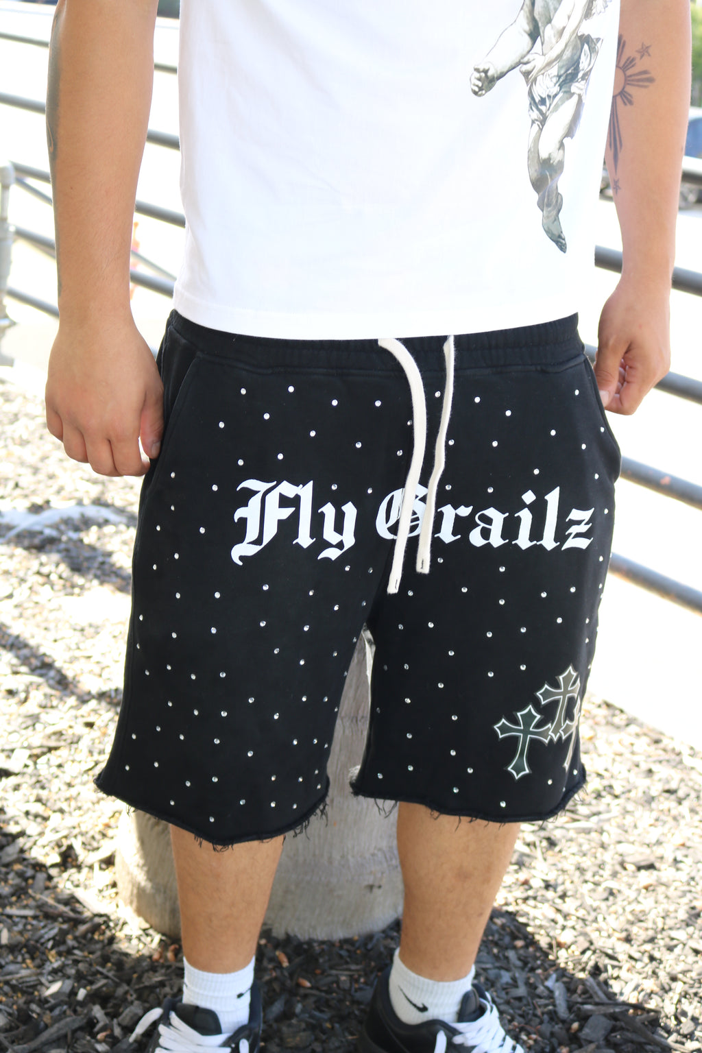 Grailz Rhinestone Shorts