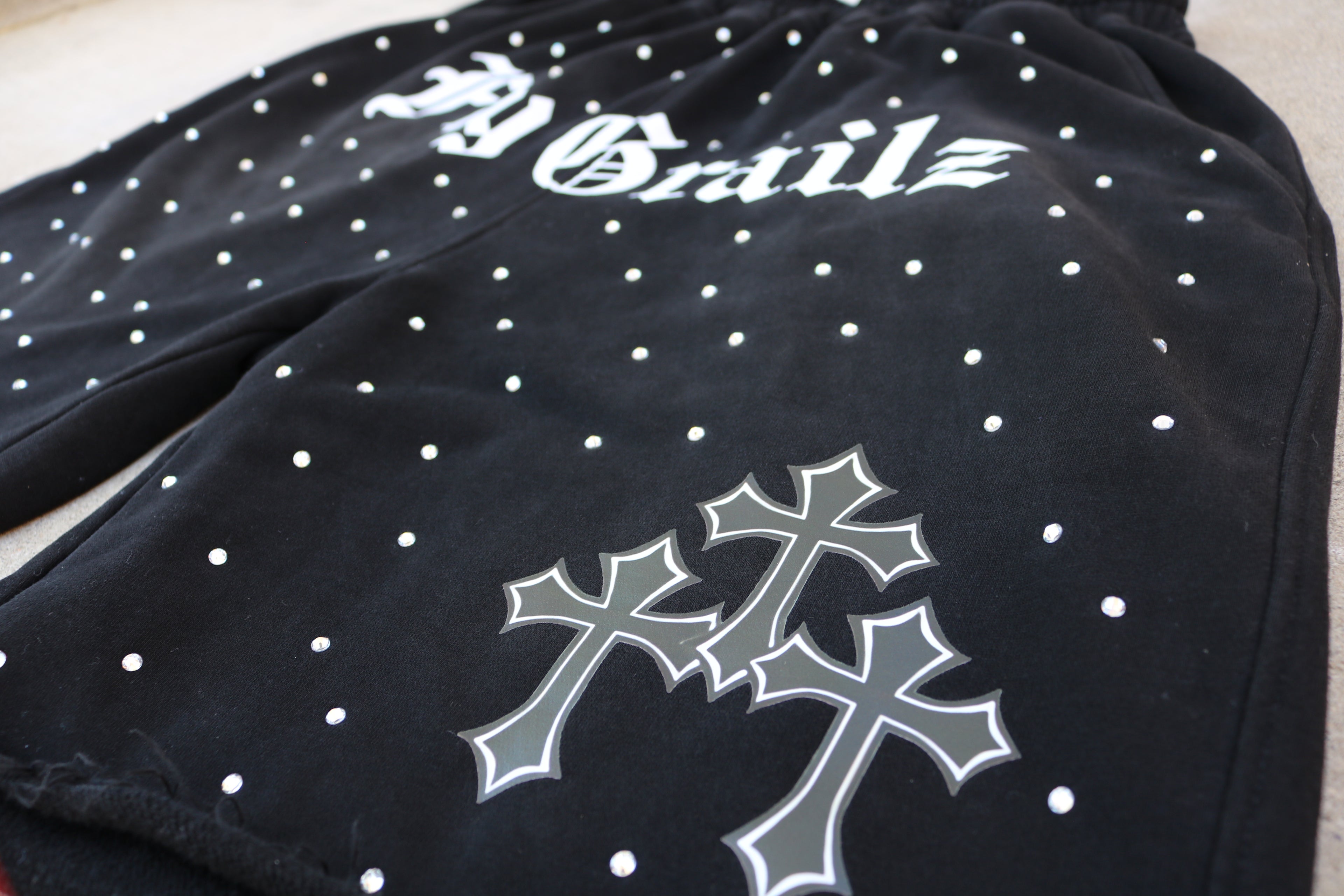 Grailz Rhinestone Shorts