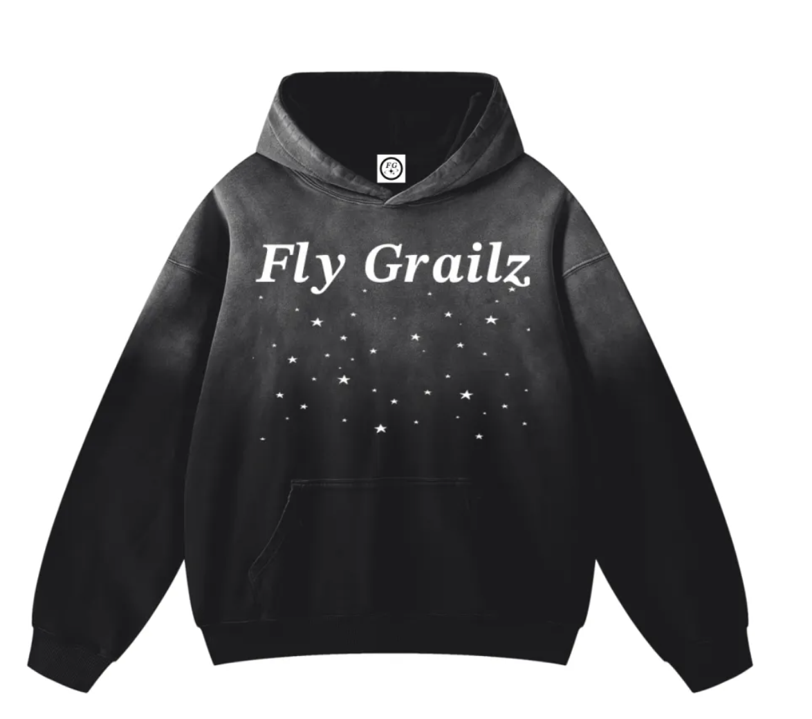 Grailz Star Sunfade oversized Hoodie